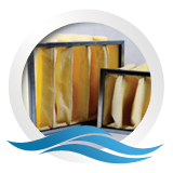 Vzduchotechnické filtry — kapsové, plošné, rámečkové